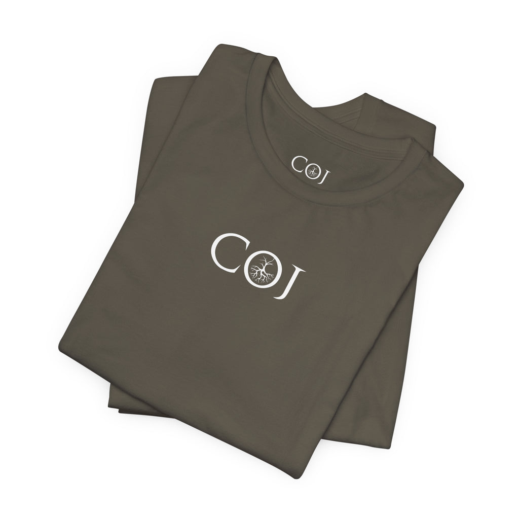 COJ Logo T-Shirt — Minimalist Monogram Tee